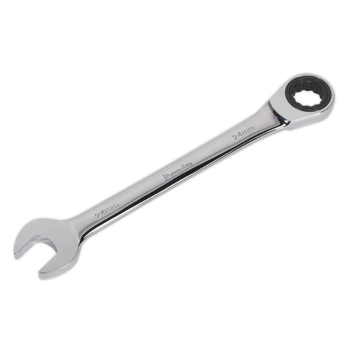 Sealey Ratchet Combination Spanner 24mm RCW24 Sealey - Dynamic Drive