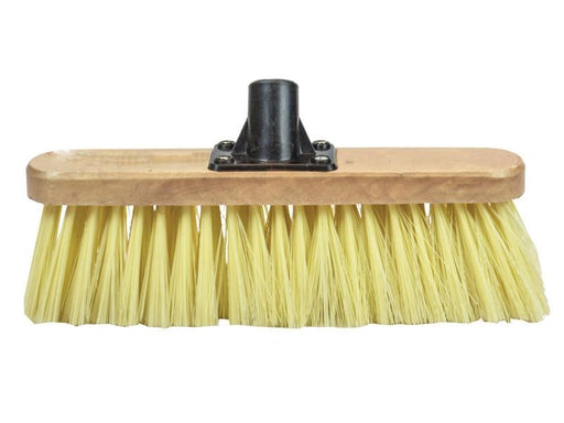 Faithfull Soft Cream PVC Bristle Broom Head 300mm (12in) Threaded Socket Faithfull - Dynamic Drive