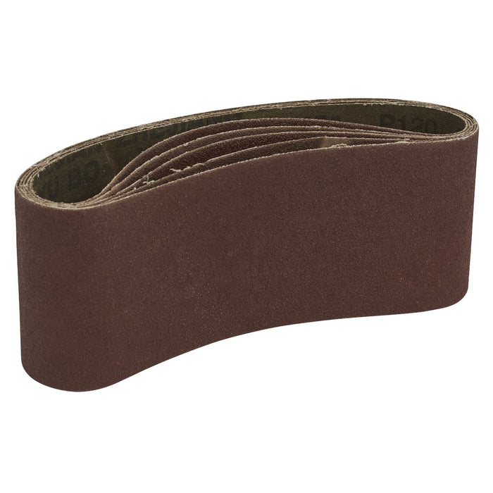 Sealey 76 x 457mm Sanding Belt 120Grit - Pack of 5 SB120457 Sealey - Dynamic Drive