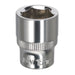 Sealey WallDrive Socket 15mm 3/8"Sq Drive Fully Polished SP3815 Sealey - Dynamic Drive