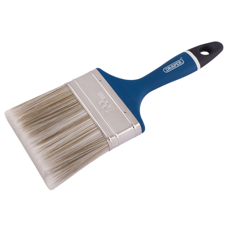 Draper Soft Grip Handle Paint-Brush, 100mm, 4" 82494 Draper - Dynamic Drive