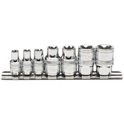 Draper TX-STAR Socket Set, 1/4" and 3/8" Sq. Dr. (7 Piece) 34412 Draper - Dynamic Drive