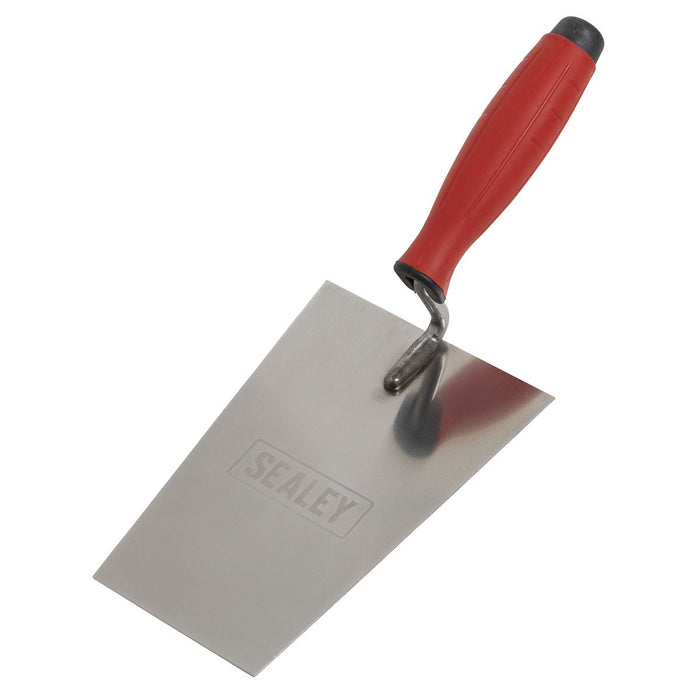 Sealey Stainless Steel Bucket Trowel with Rubber Handle 180mm T1204 Sealey - Dynamic Drive