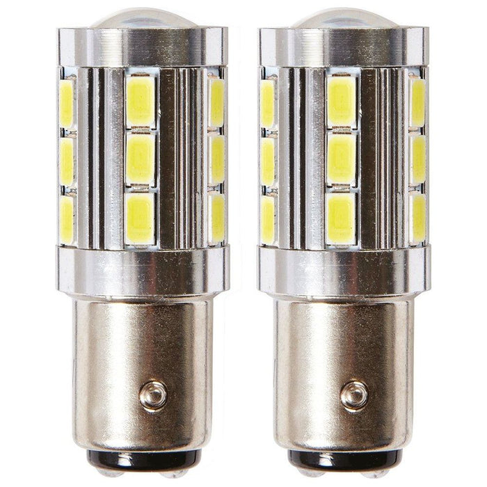 Ring Premium Rw382Led 6000K Ice White 12V 382 P21W Ba15S Bayonet Brake Stop Or T Ring Automotive - Dynamic Drive