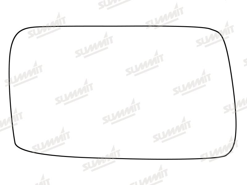 Summit Stick-On Anti Dazzle Mirror Glass fits Ford Sierra RHS Summit - Dynamic Drive