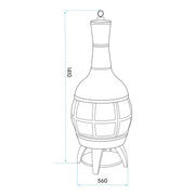 Dellonda Deluxe 360 Chiminea/Fire Pit - Antique Bronze Finish Dellonda  - Dynamic Drive