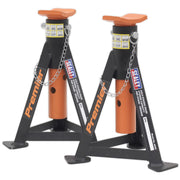 Sealey AXLe Stands (Pair) 3 Tonne Capacity per Stand Orange AS3O Sealey - Dynamic Drive