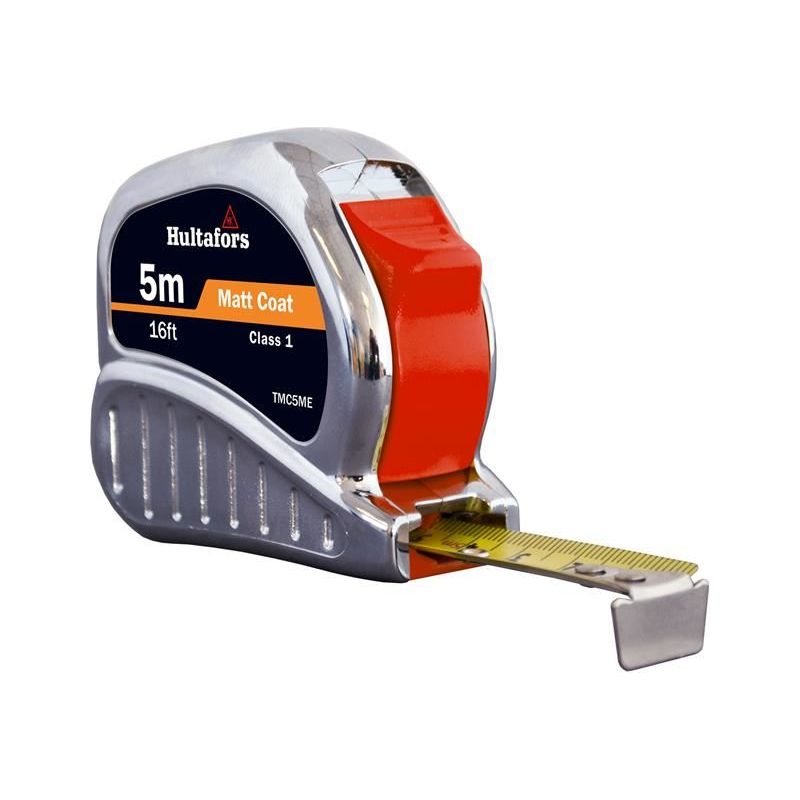 Hultafors TM5ME Chrome Tri-Matic Pocket Tape 5m/16ft (Width 19mm) Hultafors - Dynamic Drive