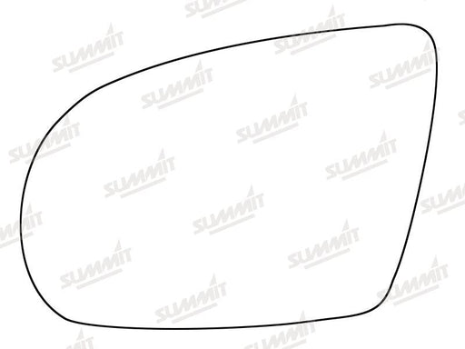 Summit Stick-On Standard Mirror Glass fits Audi A8 11 to 14 LHS Summit - Dynamic Drive