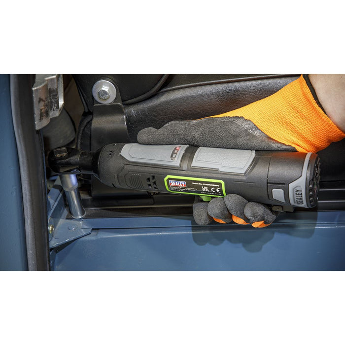Sealey Cordless Ratchet Wrench 45Nm 3/8"Sq Drive 10.8V 2Ah SV10.8 Series Sealey - Dynamic Drive