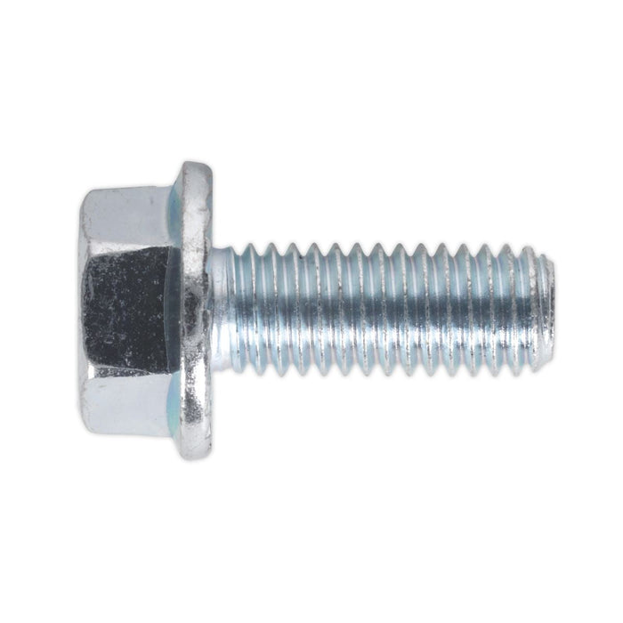 Sealey Setscrew M8 x 30mm Flanged Serrated DIN 6921 Pack of 50 SFS830 Sealey - Dynamic Drive