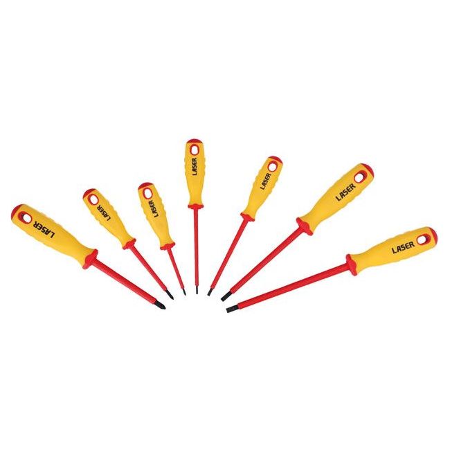 Laser Insulated Screwdriver Set 7pc 5986 Laser - Dynamic Drive