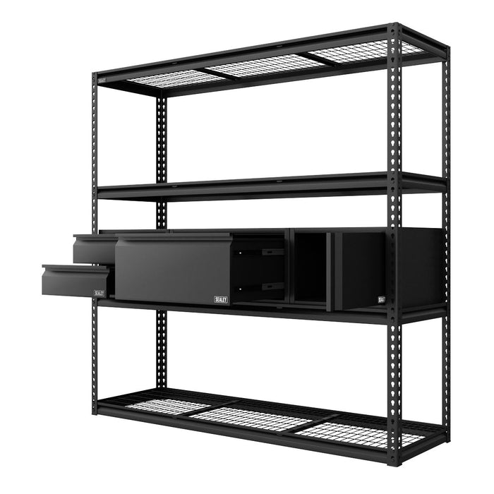 Sealey Heavy-Duty Modular Racking Kit with 3 Storage Units APMRCOMBO1 Sealey - Dynamic Drive