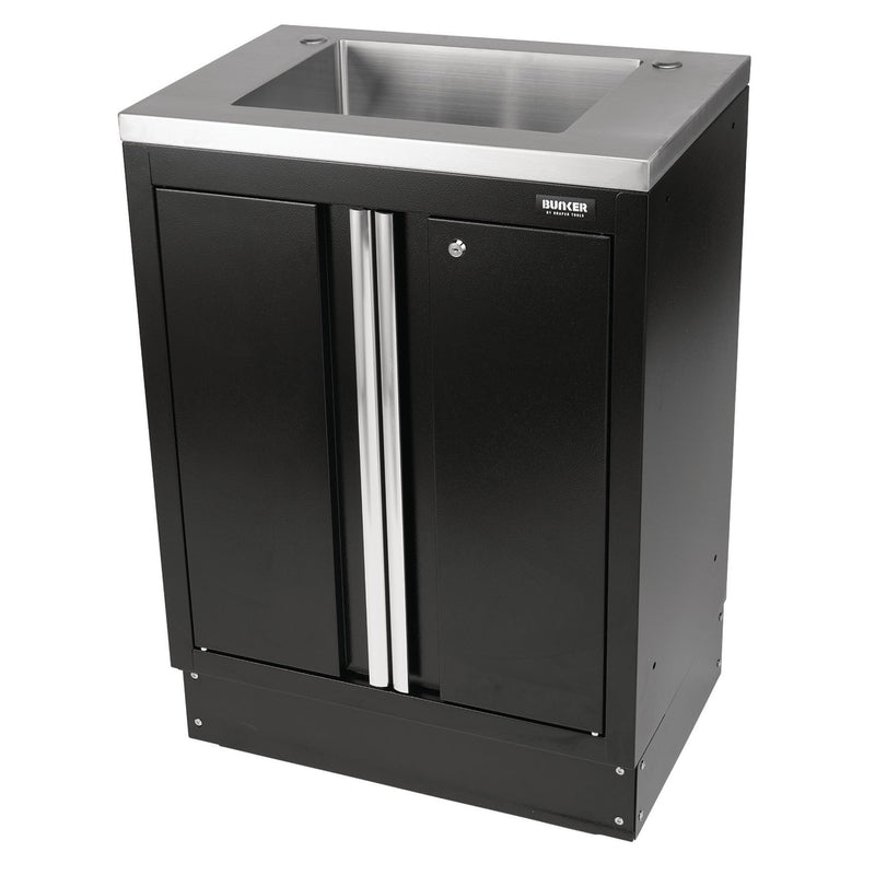 Draper BUNKER Modular Floor Cabinet with Sink, 2 Door, 680mm 31034 Draper - Dynamic Drive
