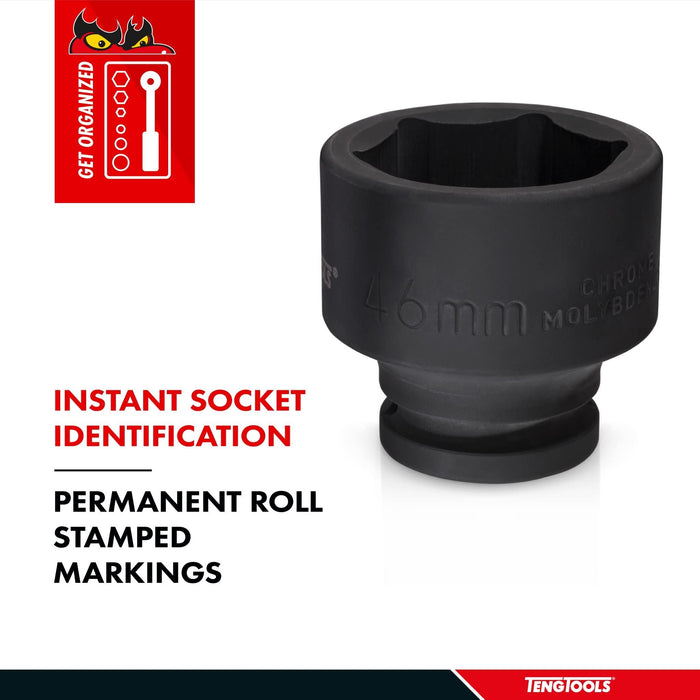 Teng Tools 1" Impact Socket DIN Metric 33mm Teng Tools - Dynamic Drive
