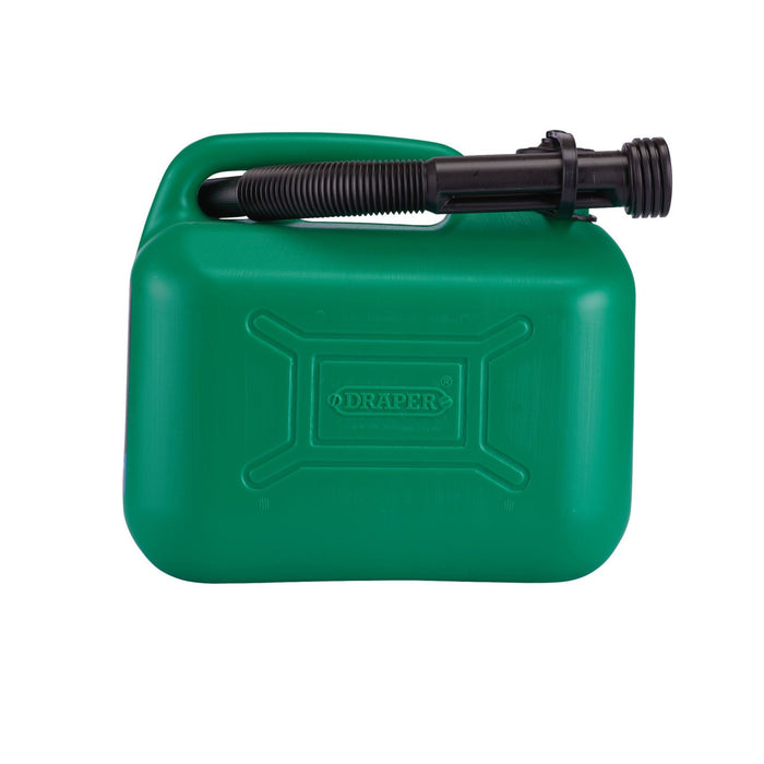 Draper Plastic Fuel Can, 5L, Green 09052 Draper - Dynamic Drive