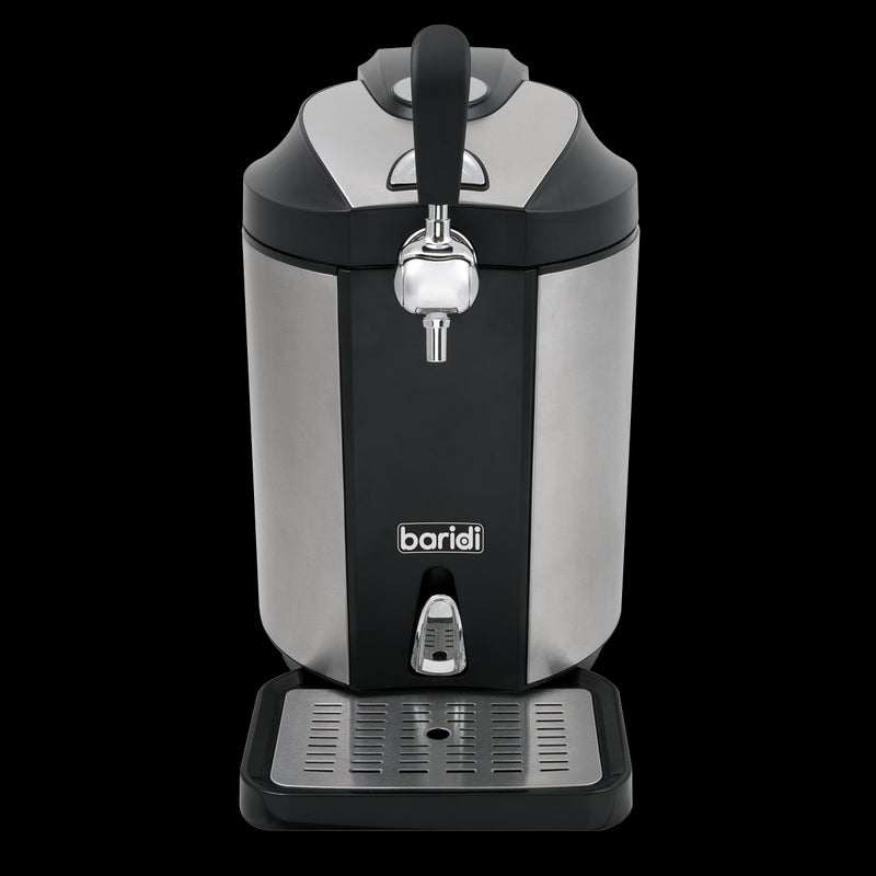 Baridi 5L Mini Keg Draft Beer Dispenser Tap 4C Integrated Cooling Baridi  - Dynamic Drive