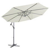 Dellonda Banana Parasol with Cover 3m - Cream DG265 Dellonda - Dynamic Drive