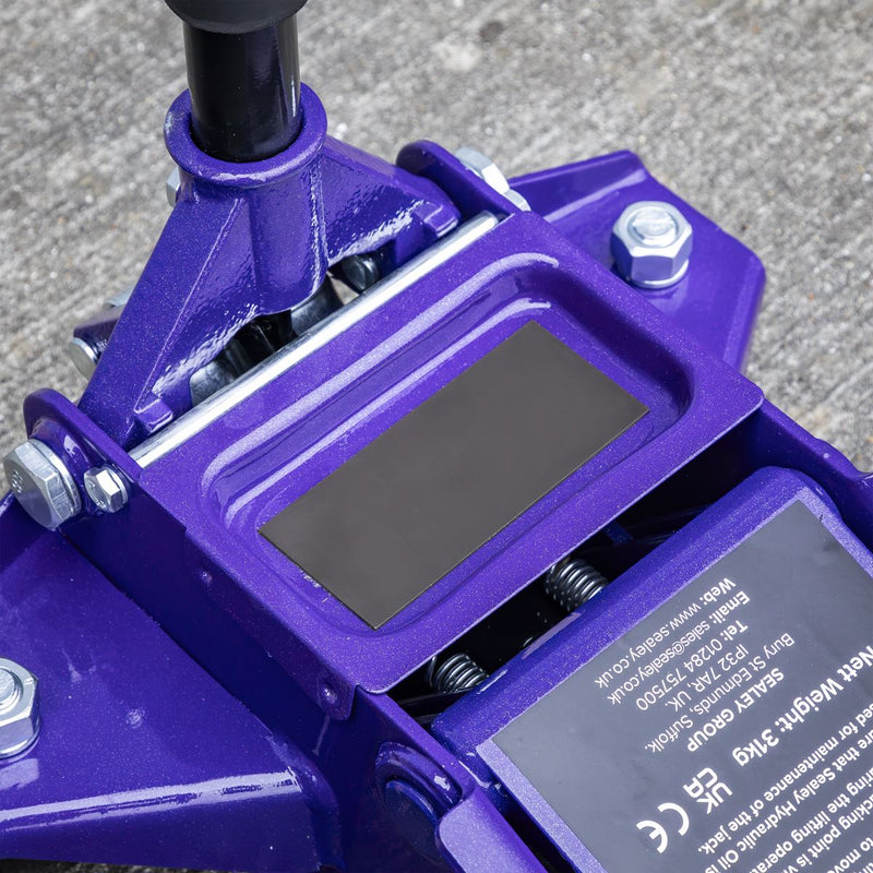 Sealey Low Profile Rocket Lift Trolley Jack 2.25 Tonne - Purple 2001LEP Sealey - Dynamic Drive