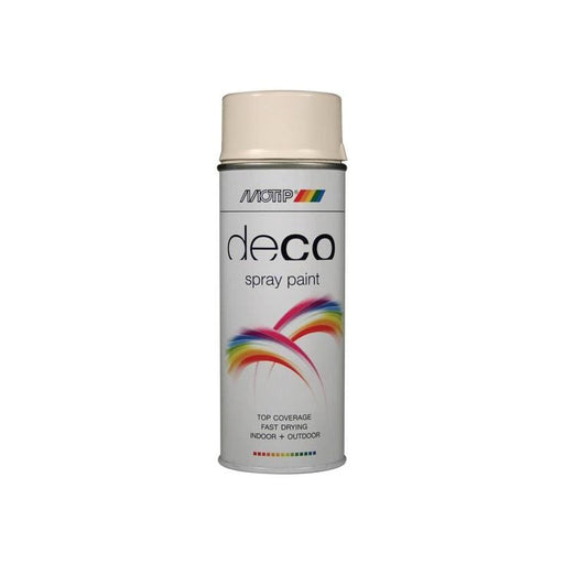 Motip® Deco Spray Paint High Gloss RAL 9001 Cream White 400ml MOTIP® - Dynamic Drive