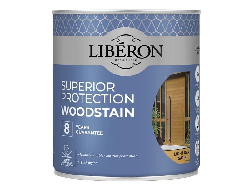 Liberon Superior Protection 8 Year Woodstain Light Oak Satin 750ml Liberon - Dynamic Drive