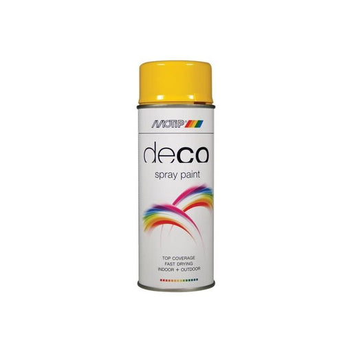 Motip® Deco Spray Paint High Gloss RAL 1021 Rapeseed Yellow 400ml MOTIP® - Dynamic Drive