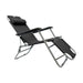 Leisurewize Easi-Recline Sun Lounger Chair - Black Garden Camping Caravan Lesisurewize  - Dynamic Drive