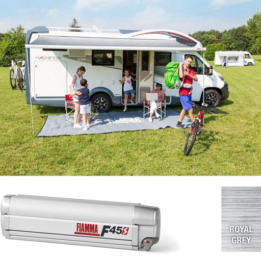 Fiamma Titanium F45S 350 Awning Royal Grey Fabric Fiamma - Dynamic Drive
