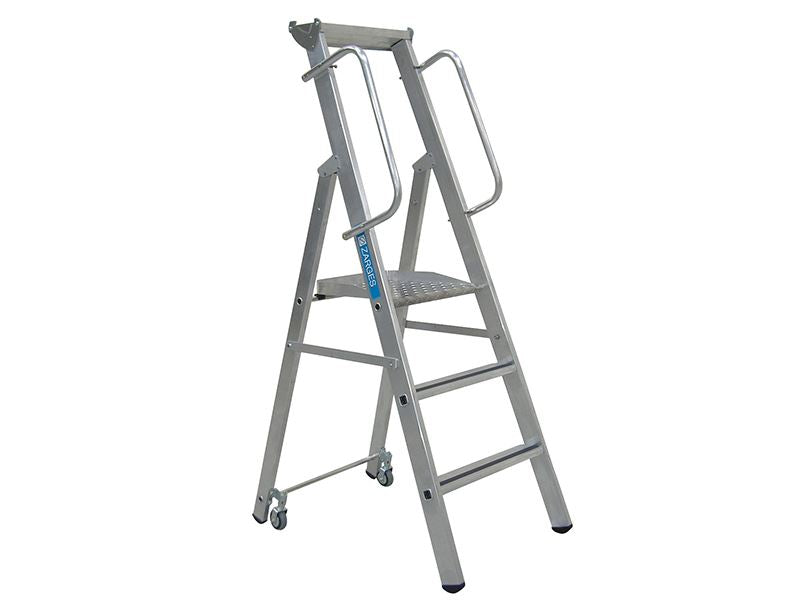 Zarges Mobile Mastersteps, Platform Height 0.78m 3 Rungs Zarges - Dynamic Drive