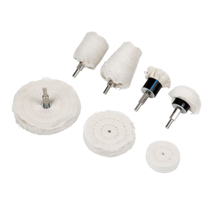 Sealey Polishing Wheel Set 8pc BGPW08 Sealey - Dynamic Drive