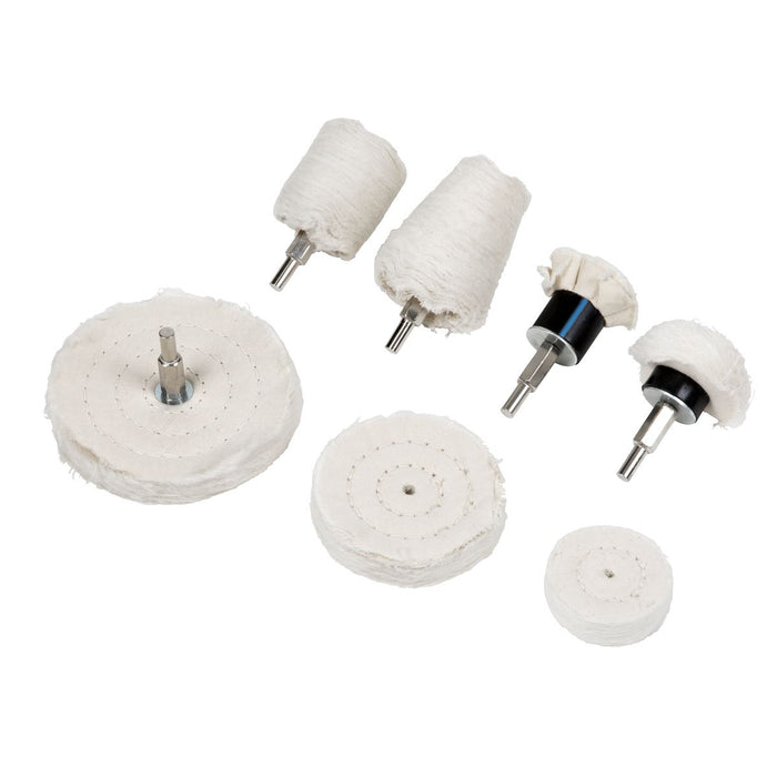 Sealey Polishing Wheel Set 8pc BGPW08 Sealey - Dynamic Drive