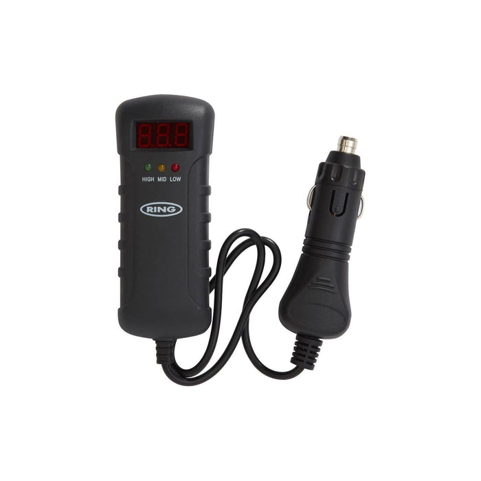 Ring Automotive RBA3 Voltmeter with DC Plug, 12/24 V Ring Automotive - Dynamic Drive