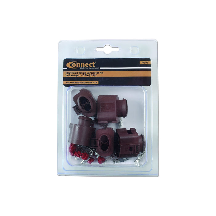 Tool Connection for VW Electrical Female Connector 4.8mm 2 Pin Kit 25pc 37392 Tool Connection - Dynamic Drive
