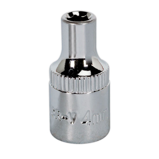 Sealey WallDrive Socket 4mm 1/4"Sq Drive Fully Polished SP1404 Sealey - Dynamic Drive