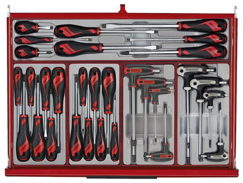 Teng Tools 26" PRO35™ stack tool kit 753 pieces red Town Tools - Dynamic Drive