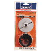 Draper Carbon Steel Holesaw Kit for Wood and Plastics, 32 - 64mm (7 Piece) 18053 Draper - Dynamic Drive