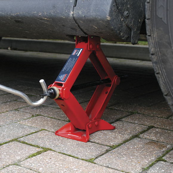 Sealey Scissor Jack Heavy-Duty 1 Tonne 57M Sealey - Dynamic Drive