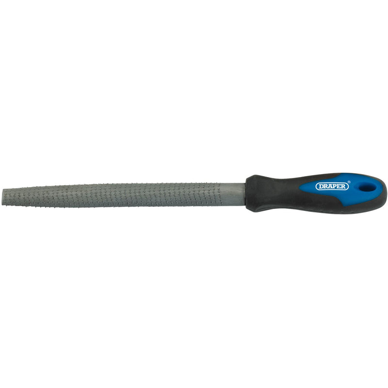 Draper Soft Grip Engineer's Half Round Cabinet Rasp, 200mm 44958 Draper - Dynamic Drive