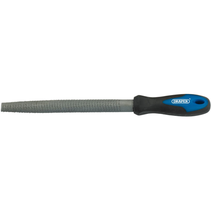 Draper Soft Grip Engineer's Half Round Cabinet Rasp, 200mm 44958 Draper - Dynamic Drive