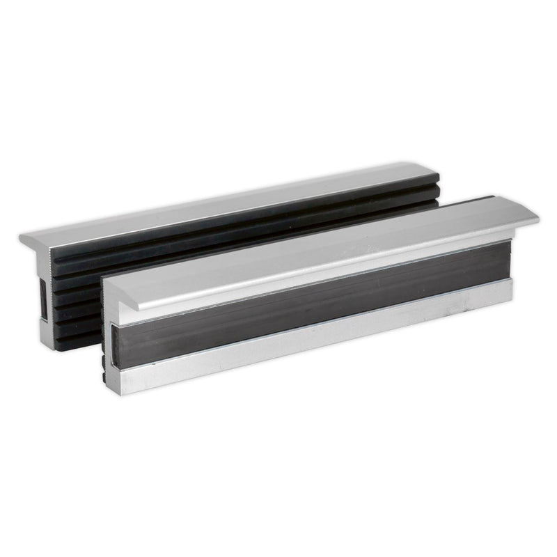Sealey Soft Vice Jaws 125mm Anti Mark Secure Magnetic Base Aluminium Body Sealey  - Dynamic Drive