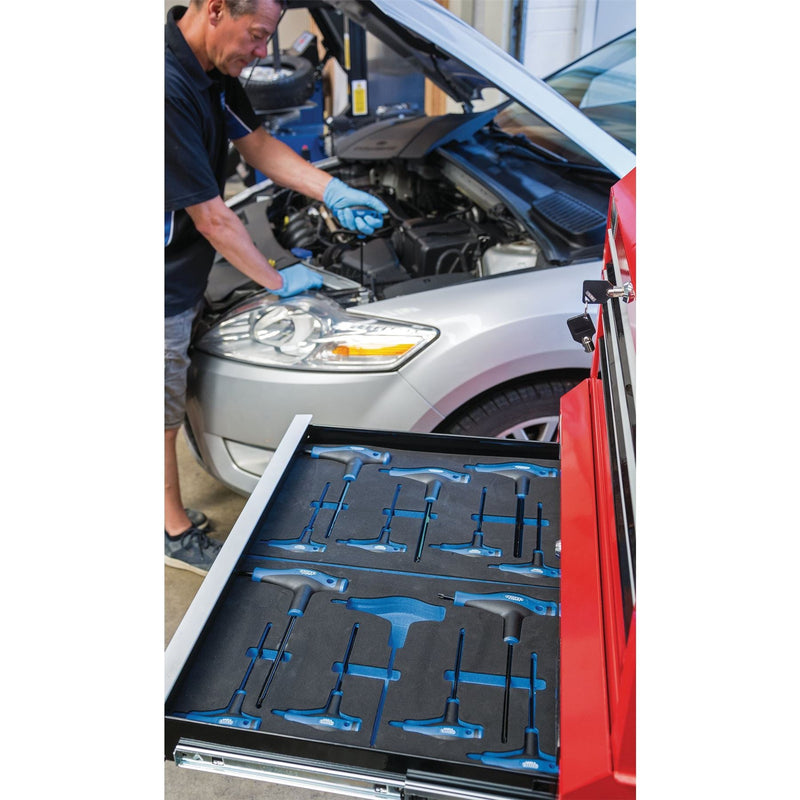 Draper TX-STAR T' Handle Key Set in 3/4 Drawer EVA Insert Tray (7 Piece) Draper - Dynamic Drive