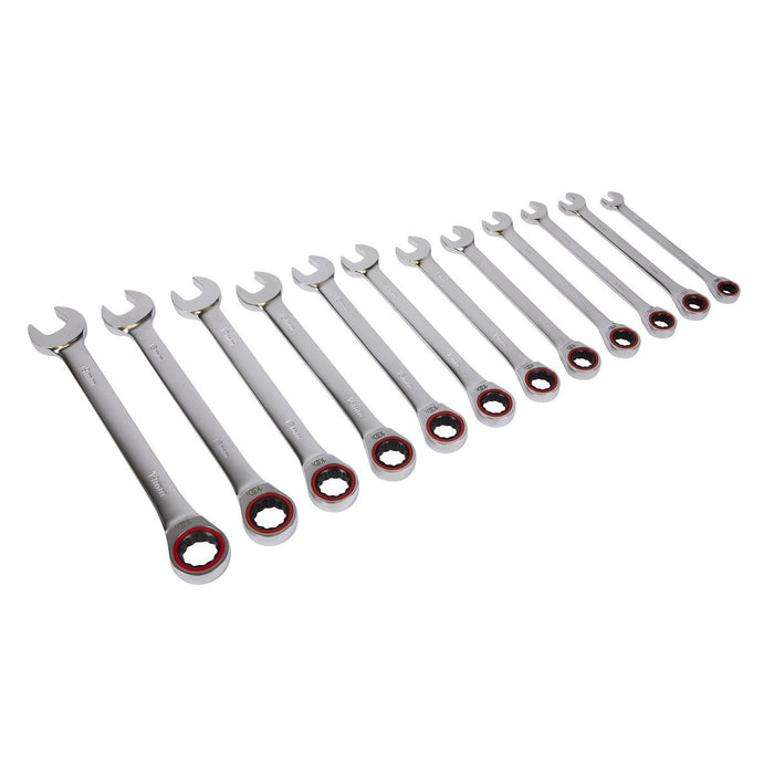 Sealey Ratchet Combination Spanner Set 12pc Metric Platinum Series AK63940 Sealey - Dynamic Drive