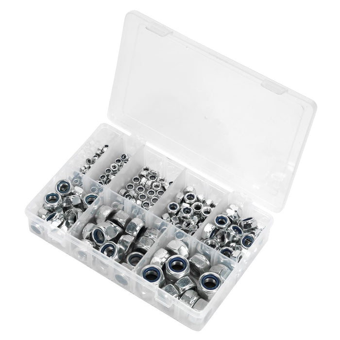 Sealey Nylon Locknut Assortment M4-M16 255pc AB033LN Sealey - Dynamic Drive