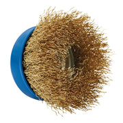 Draper Brassed Steel Crimped Wire Cup Brush, 65mm, M14 41443 Draper - Dynamic Drive