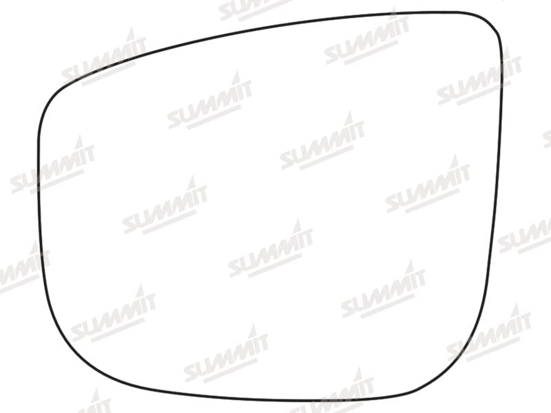 Summit Stick-On Commercial Mirror Glass fits Citroen Berlingo 13 to 14 LHS Summit - Dynamic Drive