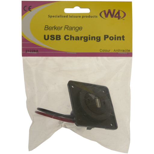 Berker Usb Charging Point Anthracite 21228A W4 - Dynamic Drive