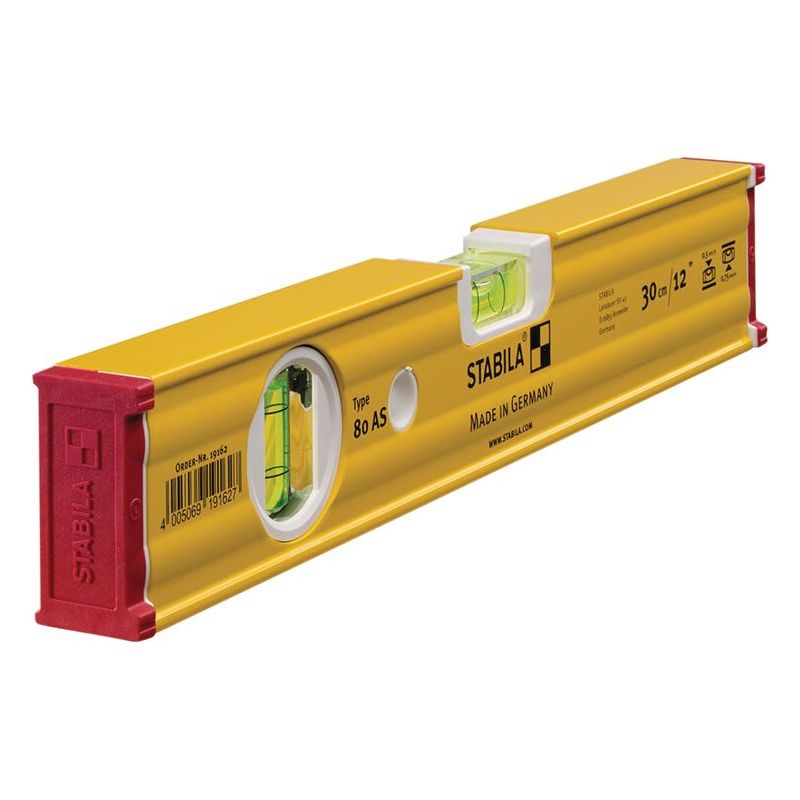 Stabila 80 AS Spirit Level 2 Vial 19162 30cm Stabila - Dynamic Drive