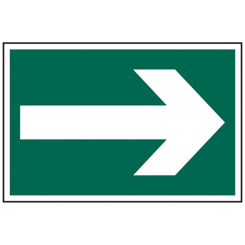 Scan Arrow Symbol - PVC Sign 300 x 200mm Scan - Dynamic Drive