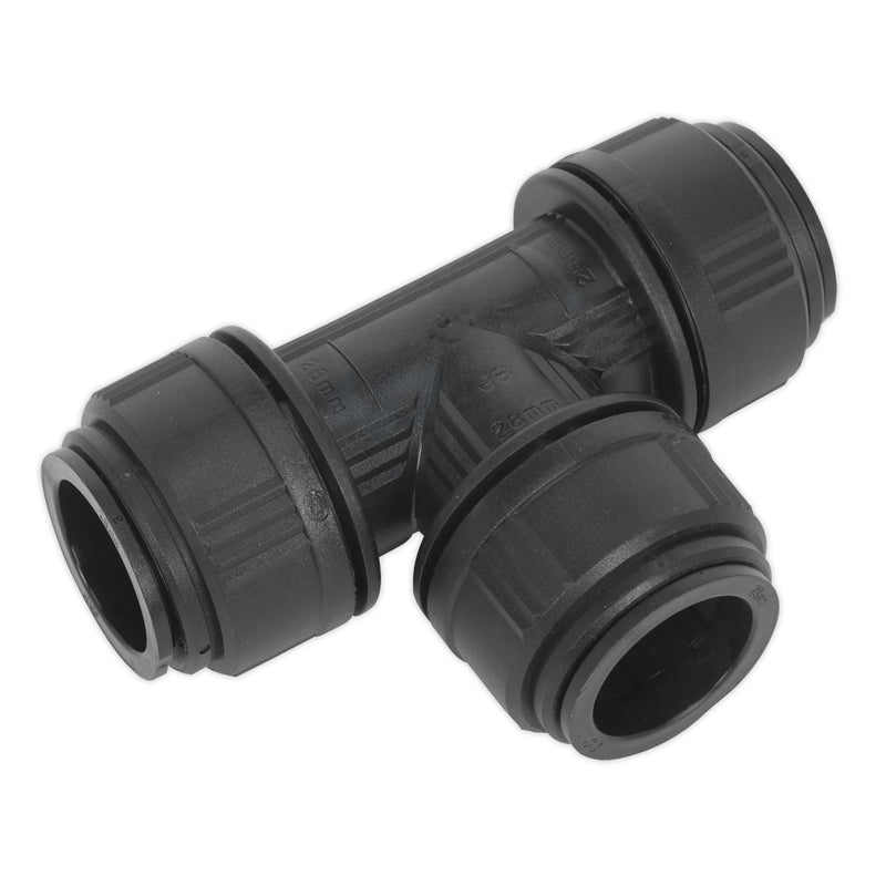 Sealey Equal Tee 28mm Pack of 5 (John Guest Speedfit - PM0228E) CAS28ET Sealey  - Dynamic Drive