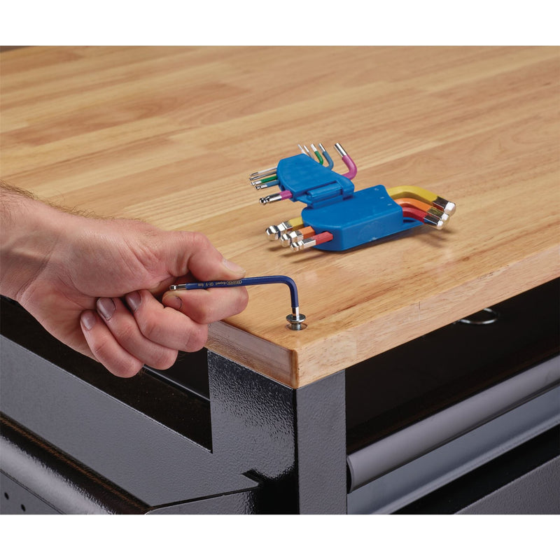 Draper Expert Metric Short Arm Ball End Hex Key Set, Colour Coded (9 Piece) Draper - Dynamic Drive